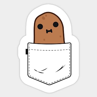 Pocket Potato Shirts For Girls Women Kids Funny Vegetable Sticker